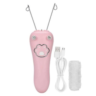 Facial Threading Hair Remover Electric Body Cotton Thread Epilator Leg Shaver Pink, Cotton Thread epilator