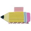 Ecuupas Pencil Bow Hair Claw Clips Back To School Hair Clips Funny Teacher Hair Clips Cute Hair Jaw Barrettes Yellow Pencil Claw Clip Students Hair Accessories for Children Girl Women (Yellow) view 1