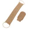 2PCS Loofah Back Scrubber Exfoliating Mitt Set for Shower, Bath Glove Back Scrub Sponge Exfoliator with Handle Luffa Mitten for Dead Skin Remover Body Exfoliation Back Washer view 1