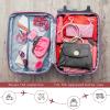 Aewob Hanging Travel Toiletry Bag Portable Water Resistant Makeup Cosmetic Bag Organizer for Travel Essentials Large Capacity for Women - Black view 4