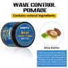 360 Wave Pomade Strong Hold 360 Training Hair Cream, Wave Greasy Wave Butter for Men Pocket Palm Brush Curved Wave Brush Silky Durags for Men Extra Long Tails Wave Brush Wave Cap Set view 2