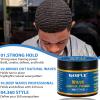 360 Wave Pomade Strong Hold 360 Training Hair Cream, Wave Greasy Wave Butter for Men Pocket Palm Brush Curved Wave Brush Silky Durags for Men Extra Long Tails Wave Brush Wave Cap Set view 3
