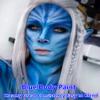 Go Ho Blue Face Body Paint Washable((70ml + 25ml),Water Based Cream Royal Blue Face Paint,Smurf Mystique Avatar Clown Makeup view 4