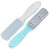 2 Pcs Double Sided Multidirectional Nickel Foot File Callus Remover Heel Scraper Foot Scrub Care Tool and 6 PCS Eyebrow Tweezers Set with PU Case view 2