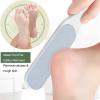 2 Pcs Double Sided Multidirectional Nickel Foot File Callus Remover Heel Scraper Foot Scrub Care Tool and 6 PCS Eyebrow Tweezers Set with PU Case view 3