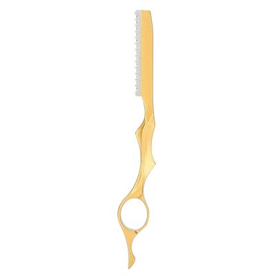 Chazcool Hair Texturizing Razor, Hair Thinning Razor, Feather Styling Razor, Feather Razor for Hair Cutting, Hair Styling Razor, Gold