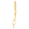 Chazcool Hair Texturizing Razor, Hair Thinning Razor, Feather Styling Razor, Feather Razor for Hair Cutting, Hair Styling Razor, Gold view 1