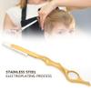 Chazcool Hair Texturizing Razor, Hair Thinning Razor, Feather Styling Razor, Feather Razor for Hair Cutting, Hair Styling Razor, Gold view 4