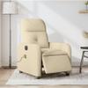 SKM Electric Massage Recliner Chair Cream Fabric (Weight-44KG) view 1