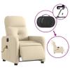 SKM Electric Massage Recliner Chair Cream Fabric (Weight-44KG) view 2