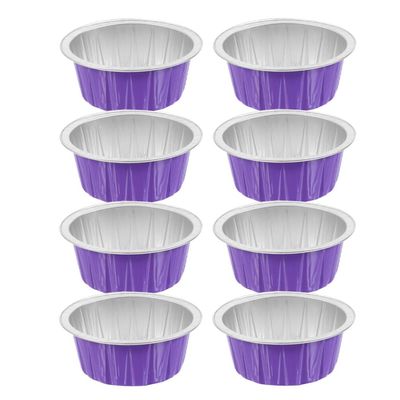 FRCOLOR 8pcs Aluminum Foil Wax Bowls for Hair Removal Easy to Use and Clean for Wax Melting Reusable and Practical for Waxing