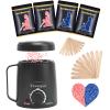 Waxing kit for women - Yovanpur Mini Wax Warmer for Hair Removal, Portable Hard Waxing Kit with 14oz Hard Waxing Beads, Small Wax Kit for Face Eyebrow Lip Small Body Area Hair Removal at Home view 1