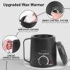 Waxing kit for women - Yovanpur Mini Wax Warmer for Hair Removal, Portable Hard Waxing Kit with 14oz Hard Waxing Beads, Small Wax Kit for Face Eyebrow Lip Small Body Area Hair Removal at Home view 2