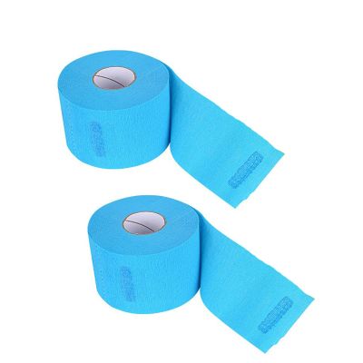 BFLCTTBD 2 Rolls Paper Neck Strips Disposable Paper Barber Neck Tape Hairdressing Stretchy Wrap Haircutting Stylist Paper Neck Protector Bands