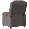 SKM Massage Recliner Chair Dark Brown Real Leather (Weight-41KG) view 2