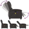 SKM Massage Recliner Chair Dark Brown Real Leather (Weight-41KG) view 3