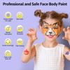 Janolia Rainbow Face Paint Kit - UV Fluorescent Split Cake, Water Activated Body Paint for Kids' Halloween, Carnival & Easter view 2