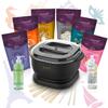 Italwax Brazilian Waxing Kit  Automatic Wax Warmer with Hard Wax Beads, No Temperature Control Needed, Easy-to-Clean Silicone Pot, Painless Hair Removal for Sensitive Skin, Face, Bikini & Body view 1