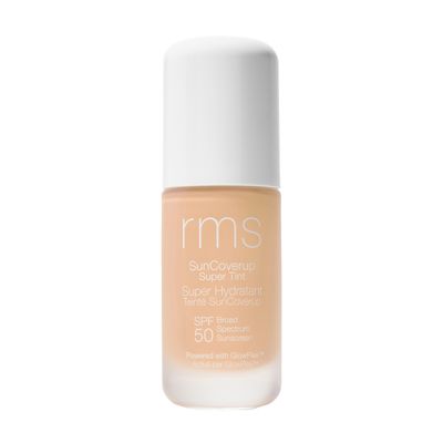 RMS Beauty SunCoverup SPF 50 Broad Spectrum Mineral Sunscreen Foundation, Reef-Safe Zinc Oxide, Tinted Lightweight Sun Protection, Water-Resistant, 1 fl oz