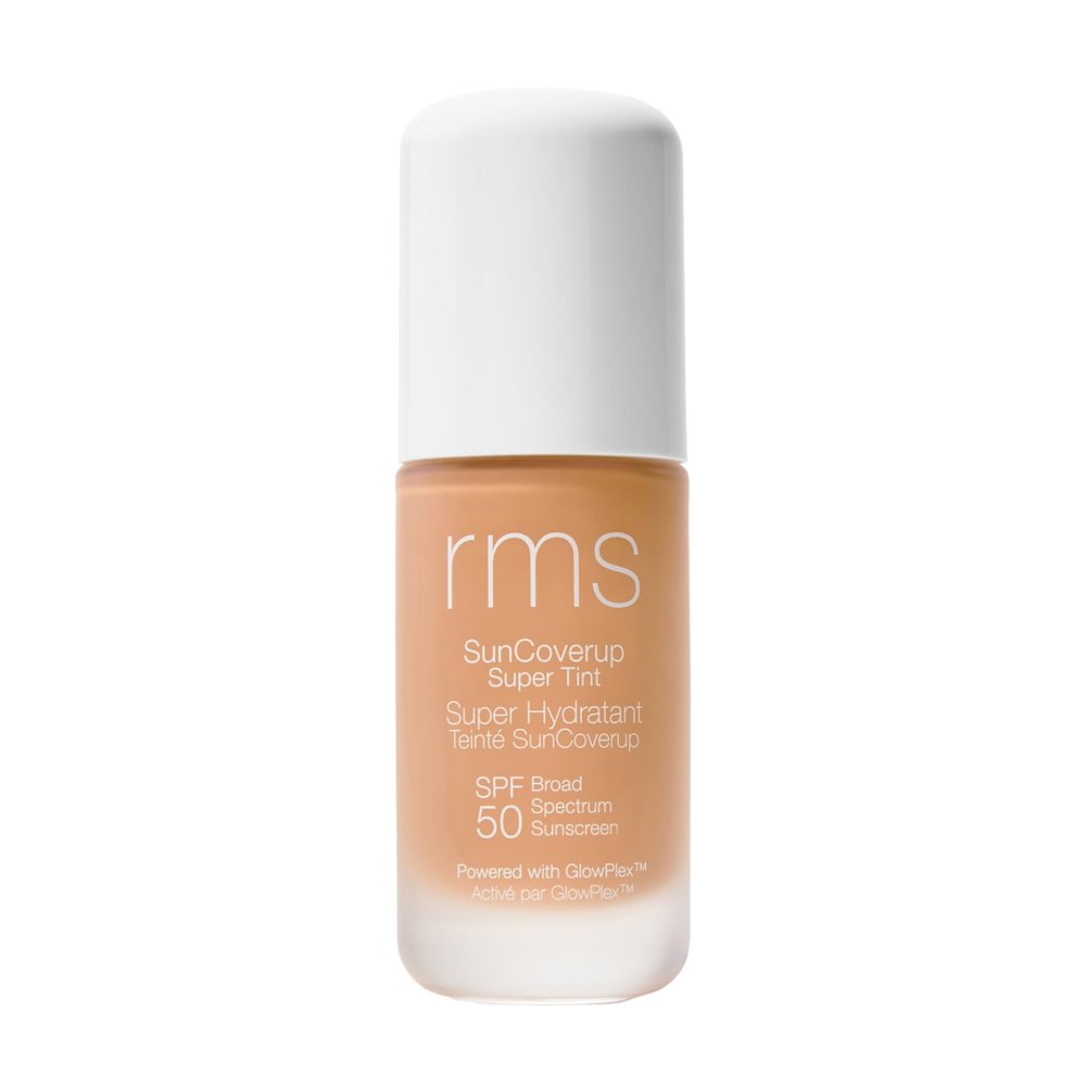 RMS Beauty SunCoverup SPF 50 Broad Spectrum Mineral Sunscreen Foundation, Reef-Safe Zinc Oxide, Tinted Lightweight Sun Protection, Water-Resistant, 1 fl oz