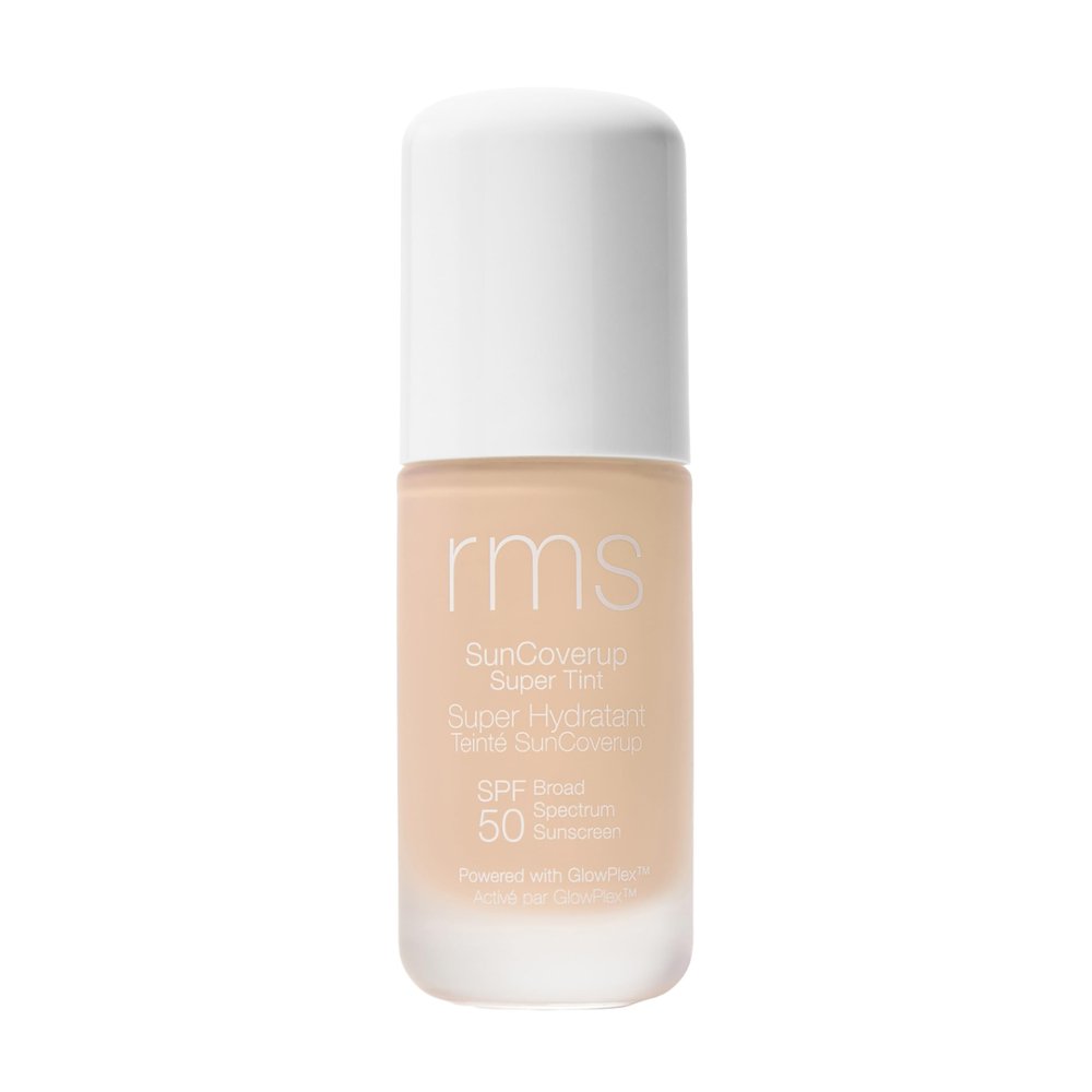 RMS Beauty SunCoverup SPF 50  Broad Spectrum Mineral Sunscreen Foundation, Reef-Safe Zinc Oxide, Tinted Lightweight Sun Protection, Water-Resistant, 1 fl oz