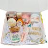 40th Birthday Large Spa Gift Box, Handmade Unique Birthday Basket, Forty and Fabulous Self Care Gift Set for Women, Best Friend Relaxation Gift Idea (It's A Vibe) view 1