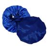 Revealed Pearl Natural hair essentials reversible and adjustable Satin bonnet, satin pillowcases, satin Scrunchies and headband set of 8 pieces (Dark blue/Royal blue) view 2
