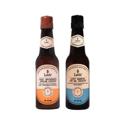 Lehit Shampoo y Acondicionador (2 Pack) Lehit Shampoo Sin sal y Lehit Tratamiento Acondicionador Lehit