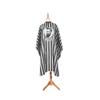 Adults Haircut Gown Stripes Barber Capes Haircut Gown Barber Cape Anti Static Hair Cutting Apron Hairdressing Cape for Studio Home Black view 2