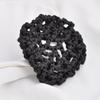 4PCS Hair Nets Nylon Hair Nets Cap Nylon Hair Net Hair Bun Cover Nets Knotted Invisible for Dancewear Skating Ballet Bridal Accessories Black view 3