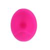 1PC Soft Silicone Facial Cleansing Pads Bath Wash Brush Hair Face Exfoliator Cleaning Scrubber Massage Shower Sponge Blackhead Removing Exfoliating for Shower Wash (Rosy) view 1