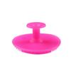 1PC Soft Silicone Facial Cleansing Pads Bath Wash Brush Hair Face Exfoliator Cleaning Scrubber Massage Shower Sponge Blackhead Removing Exfoliating for Shower Wash (Rosy) view 2