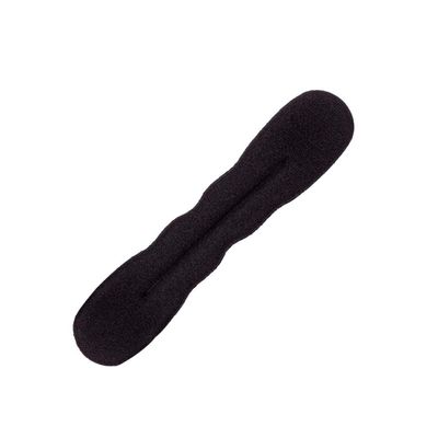 1PC Hair Bun Maker, Twist Sponge Clip Foam Donut Hair Band Sponge Hair Styling Donut Bun Maker Ring Sharper Tool Short Type Black