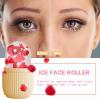 XHJRI Ice Face Roller Massager,Ice Cube Roller for Face, Eyes and Neck Naturally Conditioning and Skin Care,De-Puff Eye Bags,Reduce Migraine Pain,Reusable Massage Silicone Ice Mold (Beige) view 2