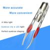 1PC Tweezers With Light Stainless Steel Eyebrow Tweezer Hair Removal Spotlight Eyelash Tweezer Eyebrow Tweezer Professional Beauty Tools Illuminate Dark Areas view 2