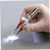 1PC Tweezers With Light Stainless Steel Eyebrow Tweezer Hair Removal Spotlight Eyelash Tweezer Eyebrow Tweezer Professional Beauty Tools Illuminate Dark Areas view 3
