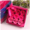 1PACK Floral Scented Bath Rose Flower Petals Shaped Plant Rose Sweet Gift Set for Mother's Day Bath Sets for Women Gift Rose Red view 2