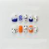 Handmade wearing armor, silver glitter, spicy girl manicure, European and American long pointed nail shape(Color:Milk,Size:L) view 1