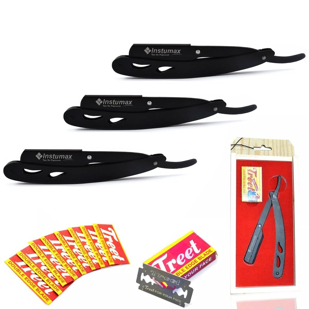 Barber Shaving Razors Wooden Box (3)