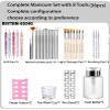 UNI-RHYTHM Nail Art Tools Kit, 8 kinds nail art brush Set with Hand Tools and Accessories for Manicure, including 36pcs in total view 4