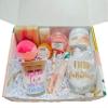 50th Birthday Large Spa Gift Box, Handmade Unique Birthday Basket, Fifty and Fabulous Self Care Gift Set for Women, Best Friend Relaxation Gift Idea (Sweet and Boujee) view 1