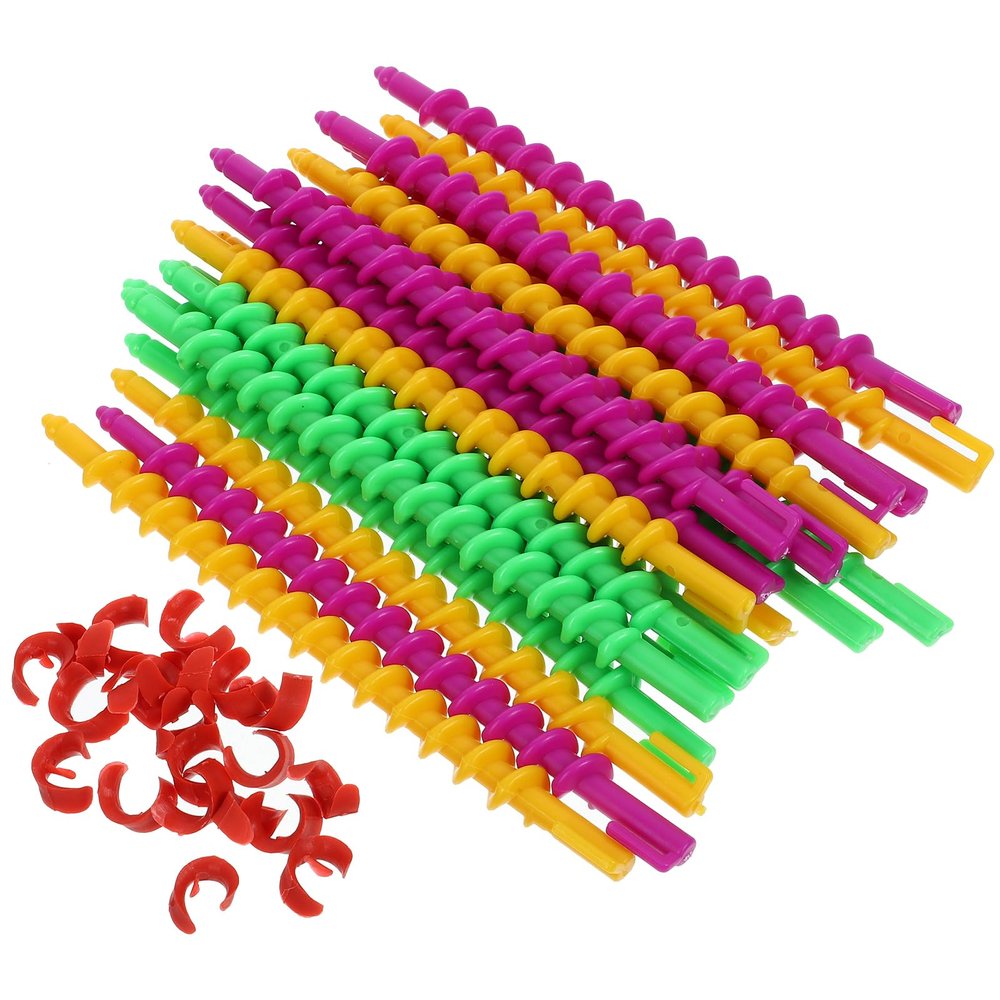 Healeved 20PCS Tight Curls Rollers Spiral Curlers for Short Hair Spiral Hair Perm Rods for Long Heatless Curlers dressing Rollers s Perm Rods
