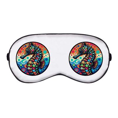 Azeeda 'Pop Art Seahorse' Sleep/Travel Eye Mask (EY00023790)