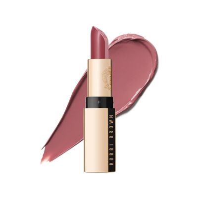 Bobbi Brown Luxe Lipstick | Bold, Skincare-Infused Lipstick for Rich Satin Finish | Chamomile Oil & Jasmine Flower Wax, 0.12 Ounce, Sandwash Pink