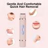 KASFDBMO Electric Trimmer for Women 2 in 1 Electric Shavers for Hair Removal from Pubic Area Face Legs USB Rechargeables Electric Trimmer for Women, Pink view 3