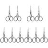 NOLITOY 10pcs Facial Hair Scissors Eyebrow Trimmer Men's Brow Scissor Small Hair Scissors Stainless Steel view 1