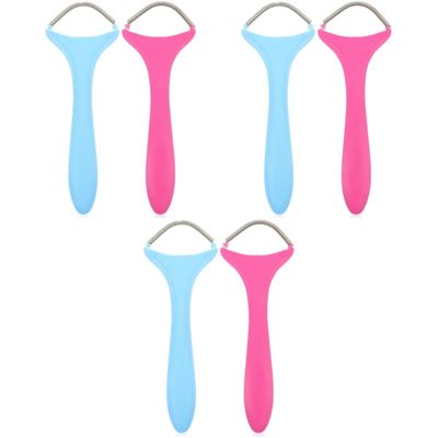 Beaupretty 6pcs Hair Plucker Spring Facial Hair Remover Eyebrow Threader Lip Spring Manual Epilator Skin Care Tool