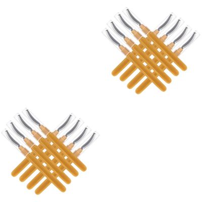 FOMIYES 16pcs Portable Silicone Eyelash Brushes Cover Travel-friendly Eye Makeup Applicator for Mascara Eyelash Grooming Soft Bristles for Gentle Application