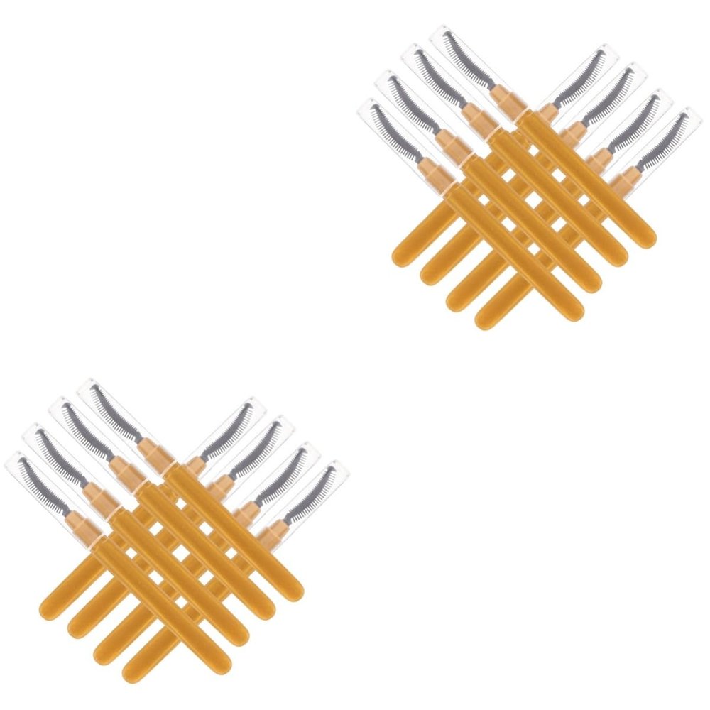 FOMIYES 16pcs Portable Silicone Eyelash Brushes Cover Travel-friendly Eye Makeup Applicator for Mascara Eyelash Grooming Soft Bristles for Gentle Application