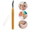 FOMIYES 16pcs Portable Silicone Eyelash Brushes Cover Travel-friendly Eye Makeup Applicator for Mascara Eyelash Grooming Soft Bristles for Gentle Application view 2